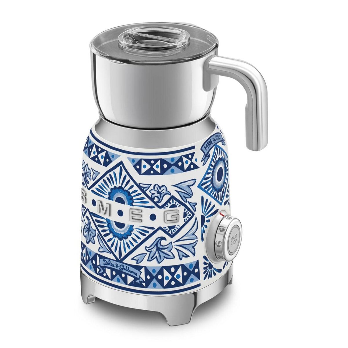 SMEG Mousseur à lait 500w 0.6l blu mediterraneo - MFF01DGBEU