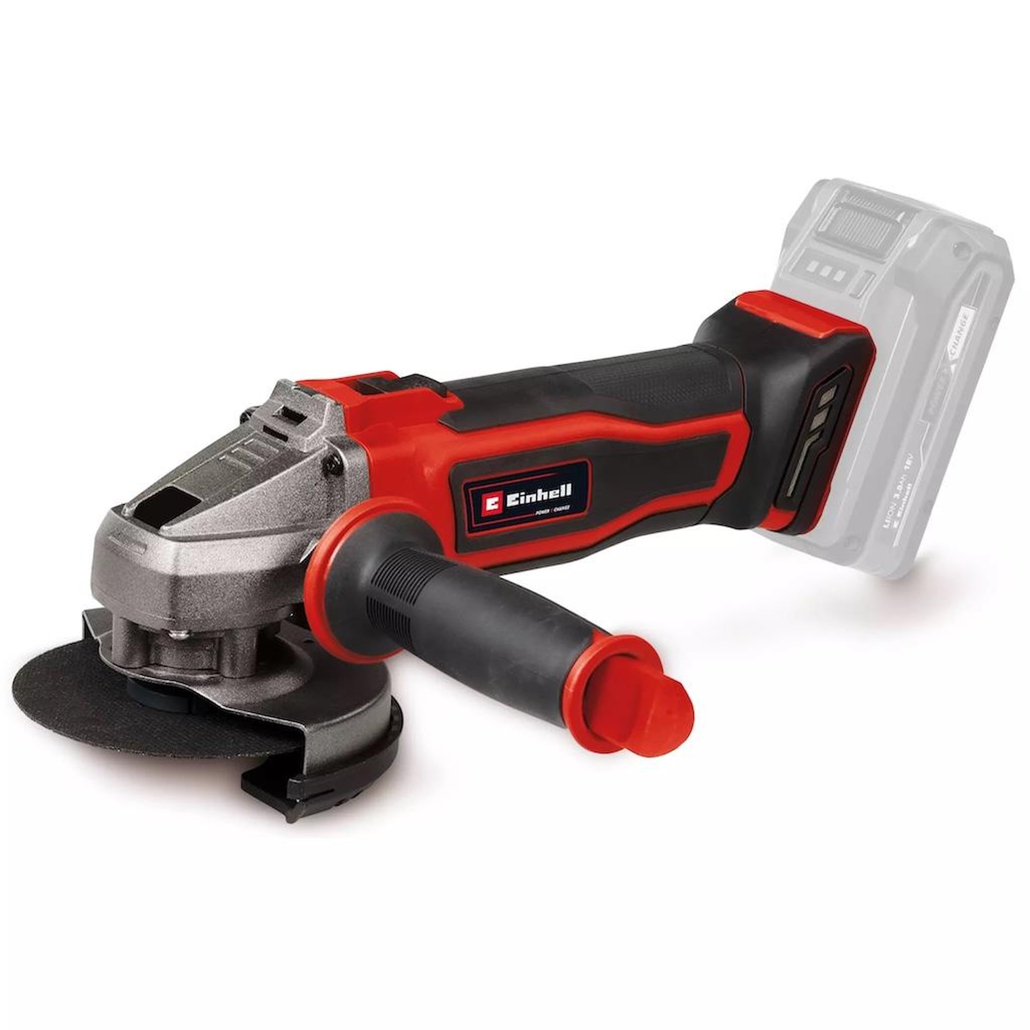 Einhell Meuleuse d'angle sans fil - te-ag 18/125-2 li - ø 125 mm - 18 v - 8 500 tr/min - solo - profondeur 33 mm - poignée 2 positions