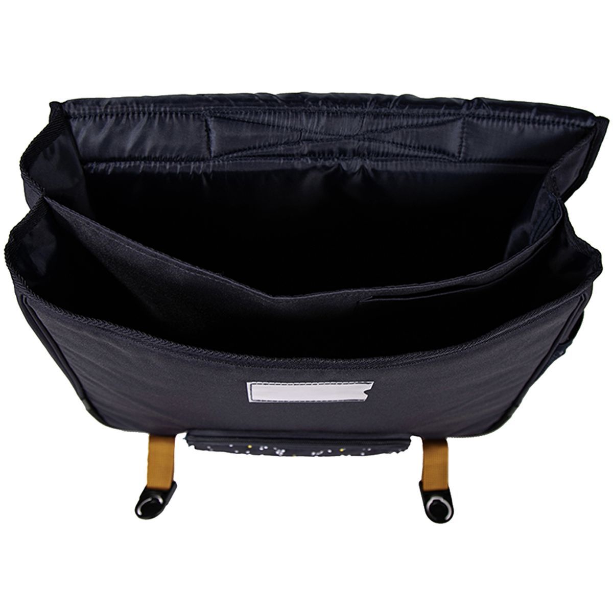 AUCHAN Cartable 41 cm CM1/CM2 noir Simply Dots