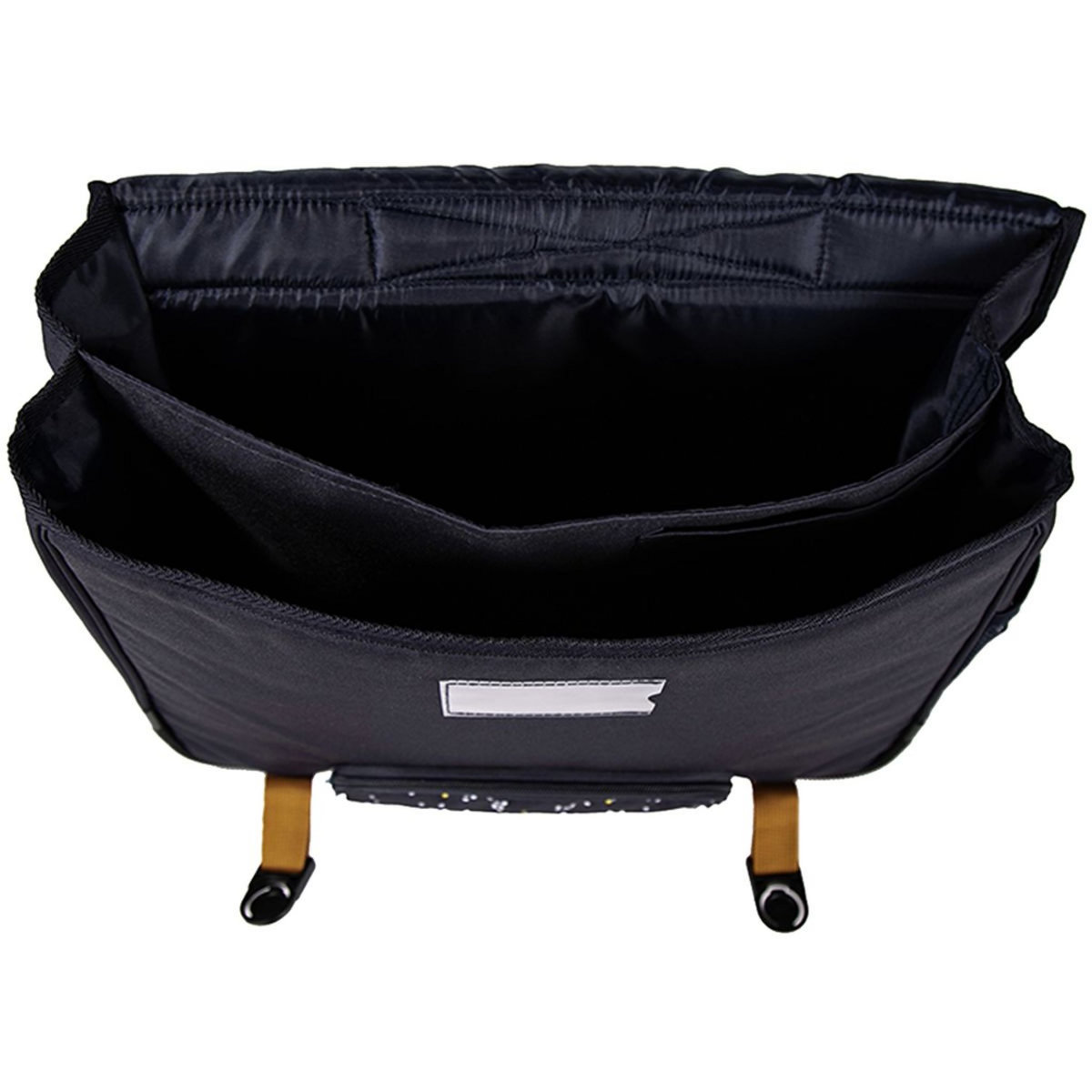 AUCHAN Cartable 41 cm CM1/CM2 noir Simply Dots