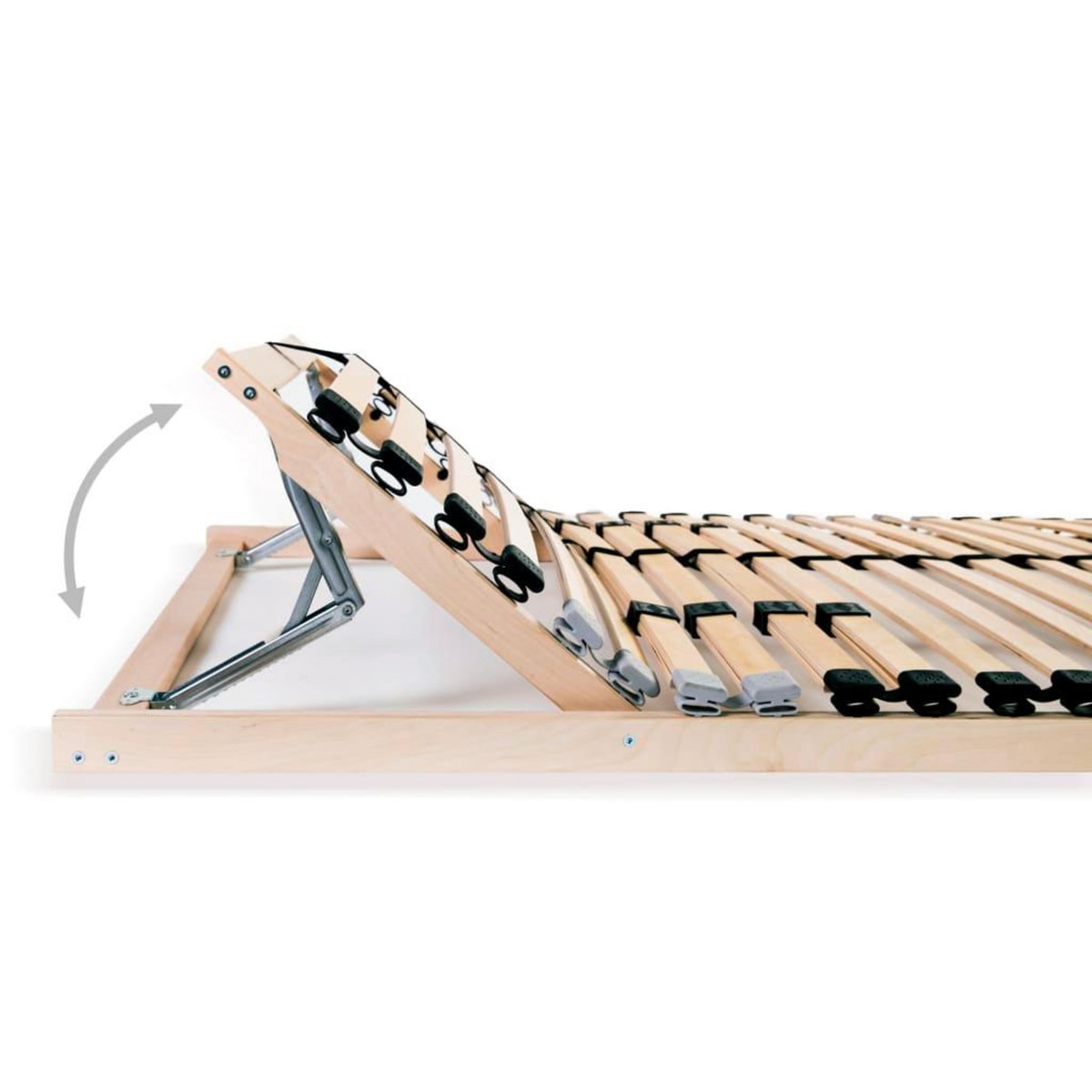 VIDAXL Sommier a lattes sans matelas avec 28 lattes 7 zones 140x200 cm