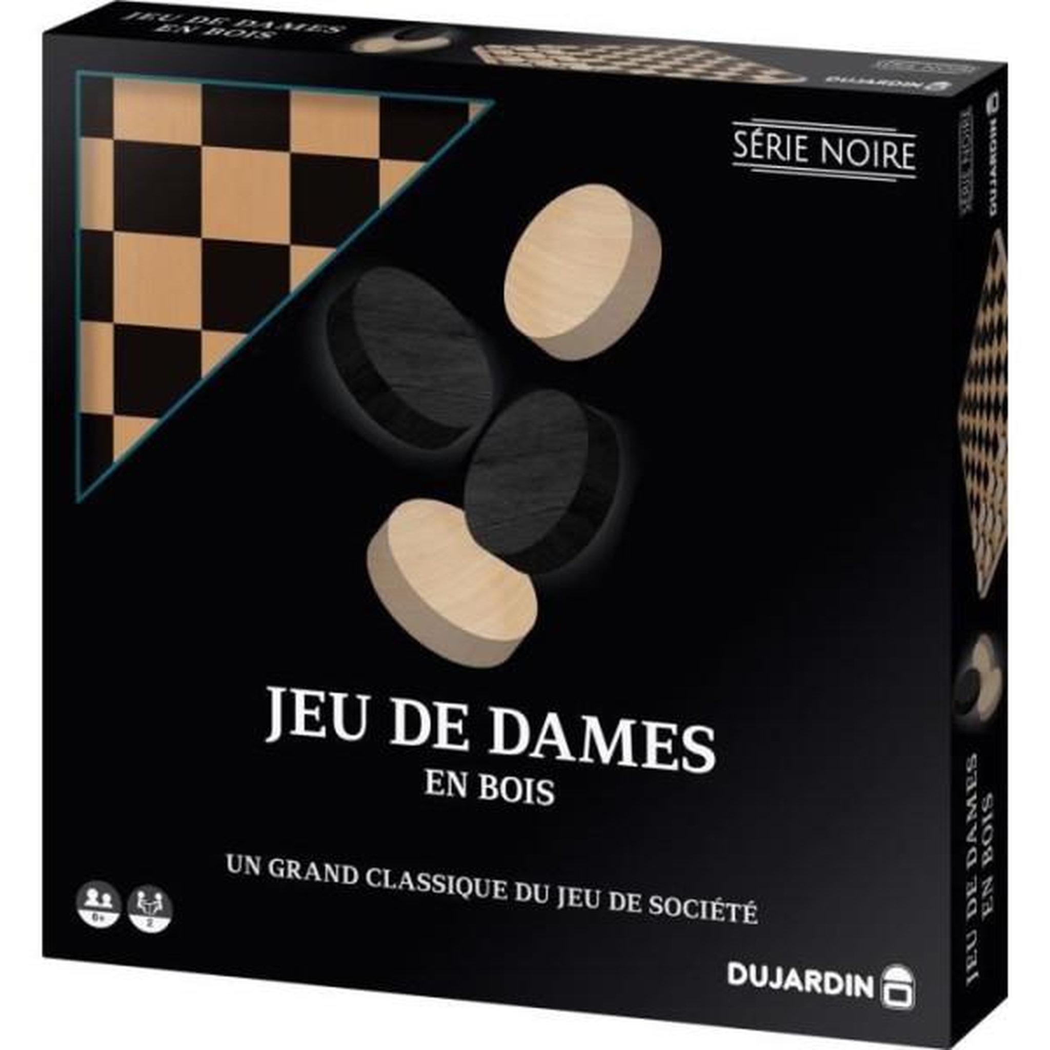 Voir la diapositive 3 : Dujardin Série Noire - Dames Plateau - Jeu de société - DUJARDIN - Des 7 ans