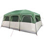 Voir la diapositive 5 : VIDAXL Tente de cabine familiale 9 personnes vert impermeable