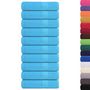 Voir la diapositive 2 : VIDAXL Serviettes de bain 10pcs turquoise 100x150cm 360g m² 100% coton