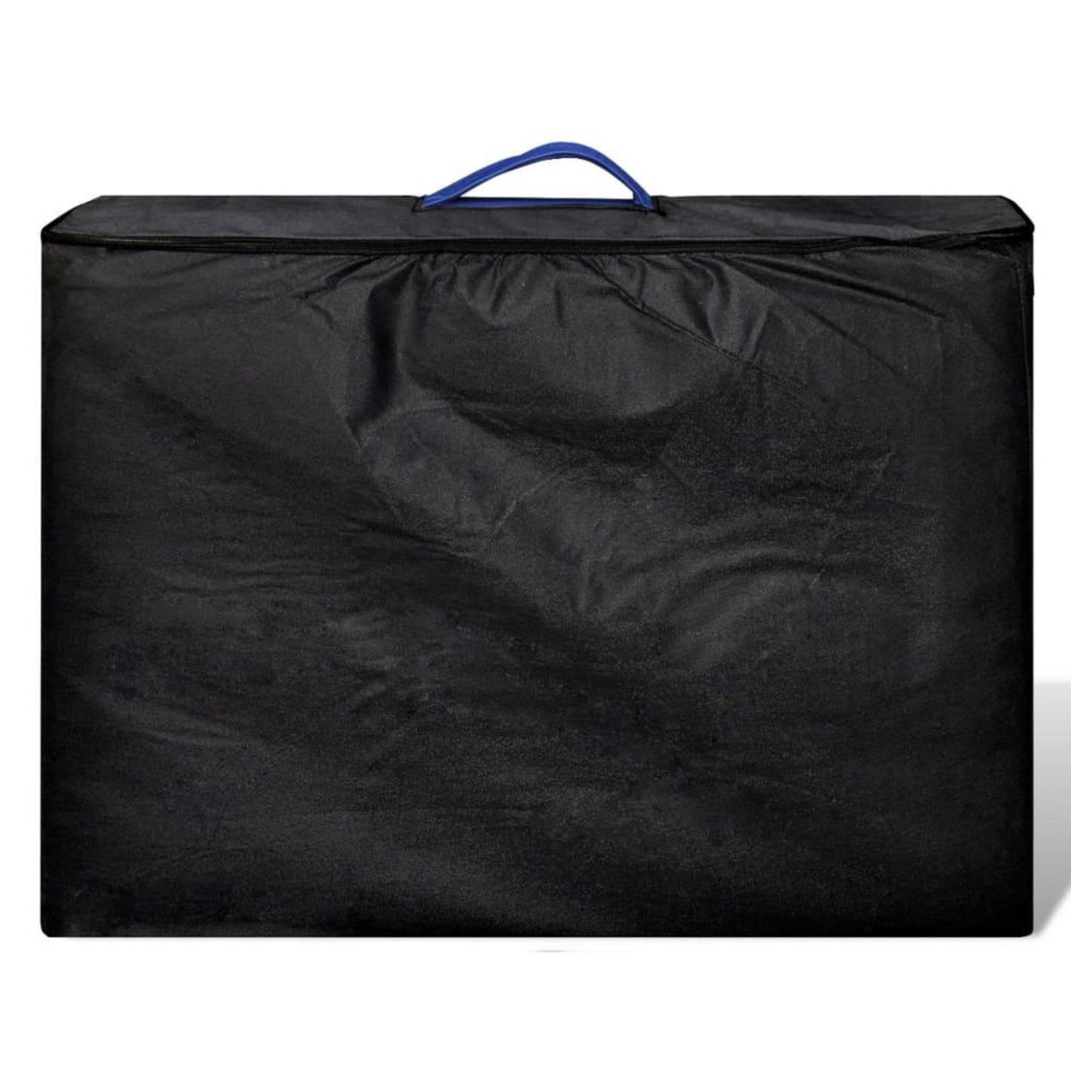 VIDAXL Table de massage pliable Bleu 2 zones avec cadre en bois