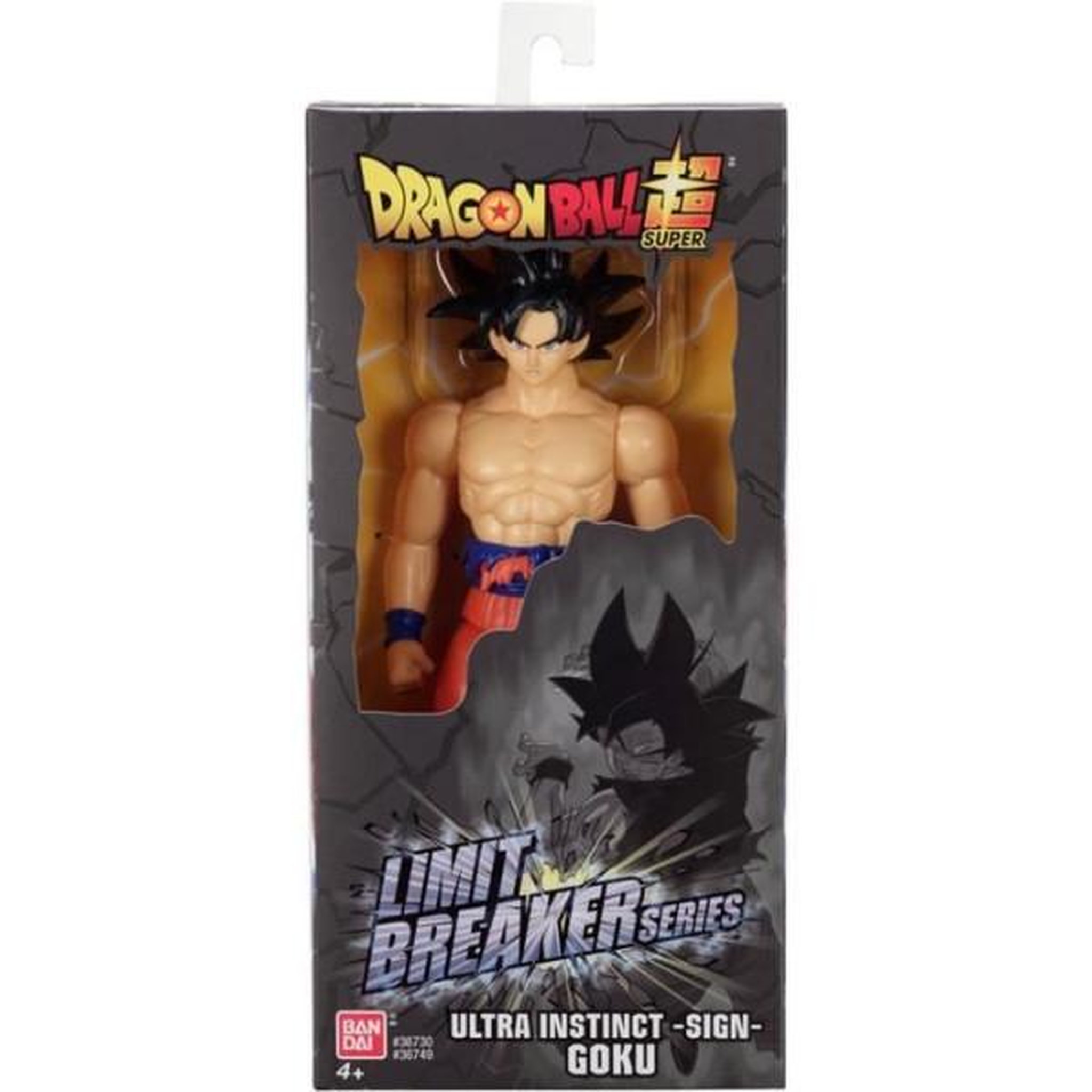 Voir la diapositive 3 : BANDAI Figurine géante - bandai - dragon ball super - 30cm limit breaker - ultra instinct goku sign