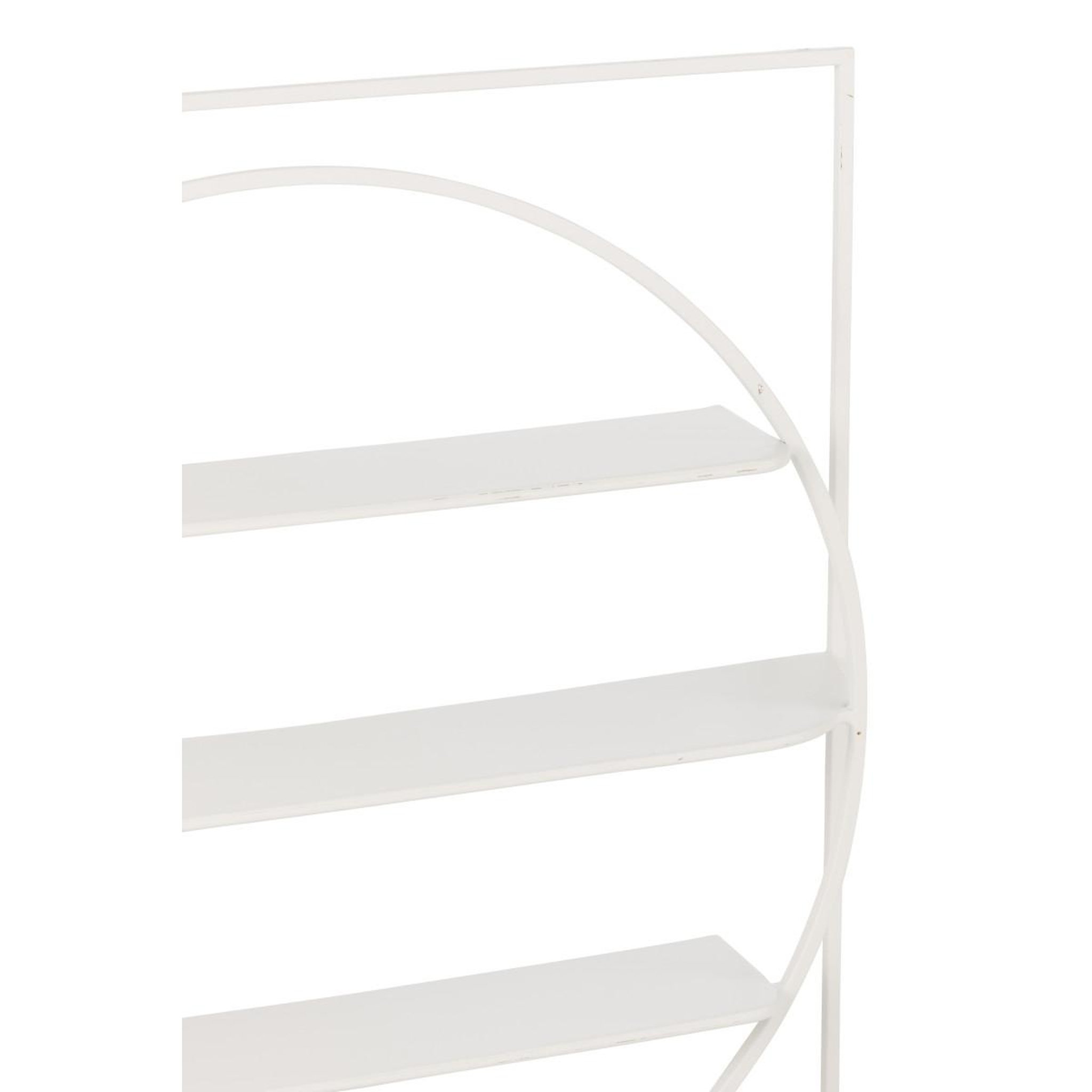 Voir la diapositive 6 : J-LINE Étagère murale en métal  news  80cm blanc