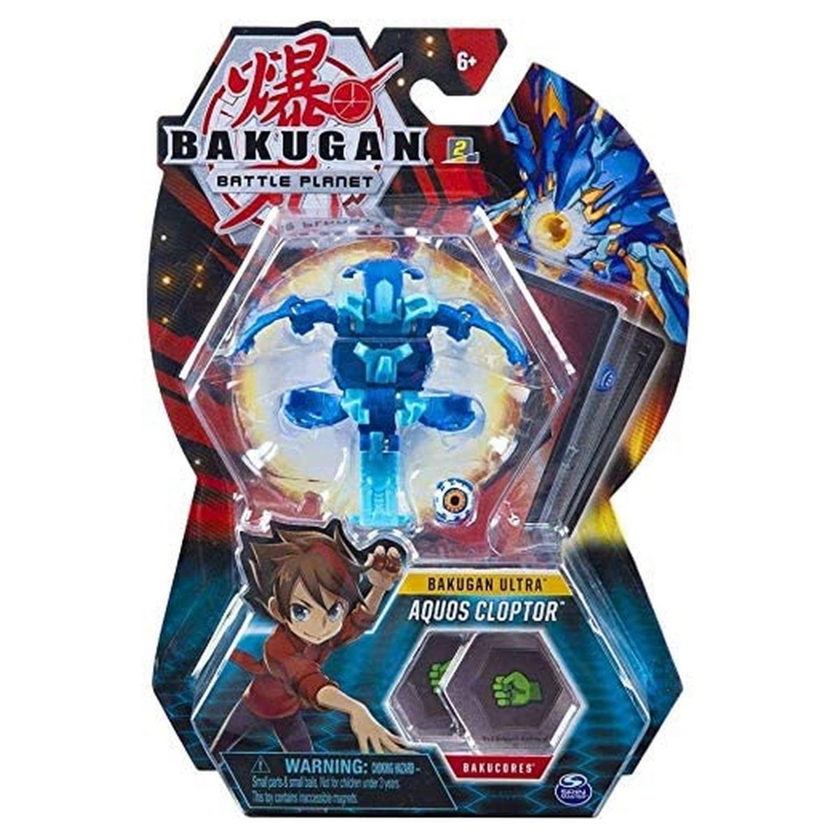 SPIN MASTER Pack figurine Bakugan Ultra Battle planet + cartes - Aqos Cloptor