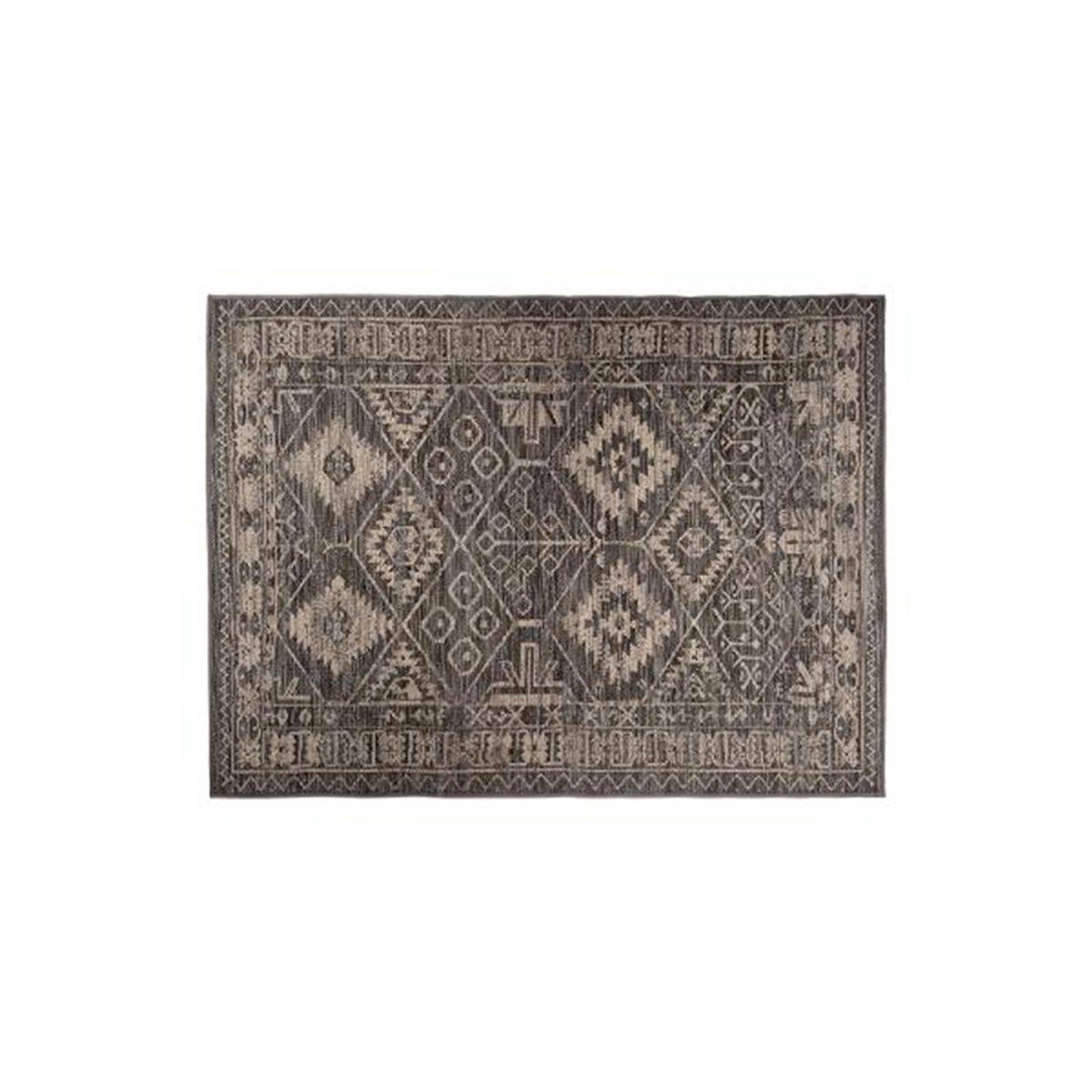 Voir la diapositive 1 : ATMOSPHERA Tapis Déco Vintage à Motifs  Zoé  160x230cm Gris