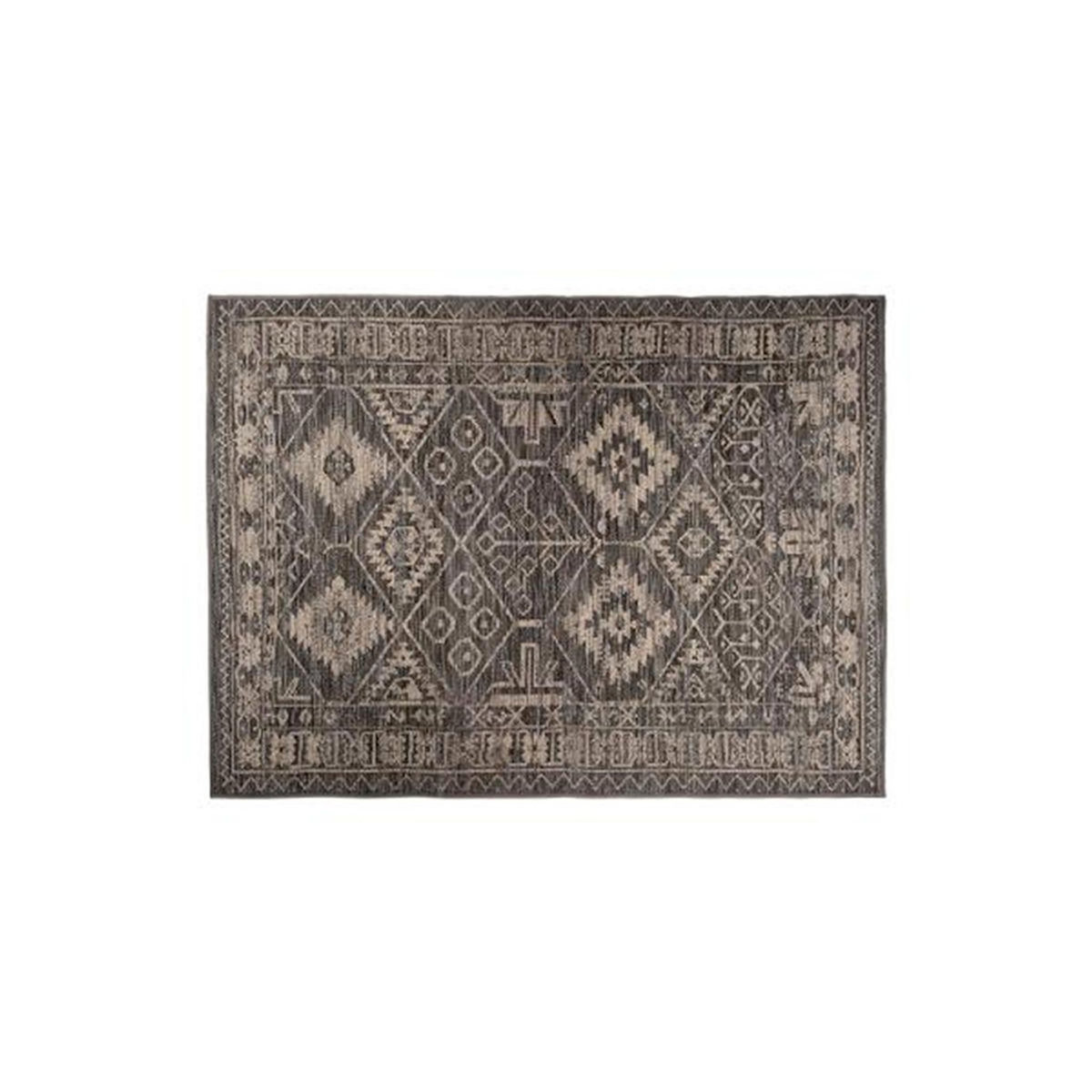 ATMOSPHERA Tapis Déco Vintage à Motifs  Zoé  160x230cm Gris