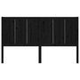 Voir la diapositive 4 : VIDAXL Tete de lit Noir 125,5x4x100 cm Bois massif de pin