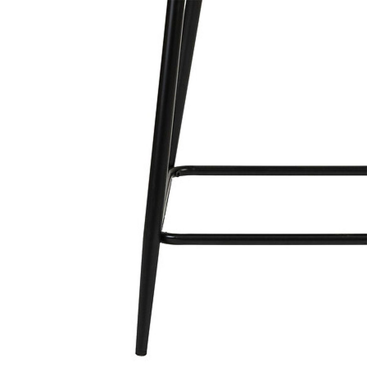 ATMOSPHERA Lot de 2 fauteuils de bar en velours MARLO - Beige