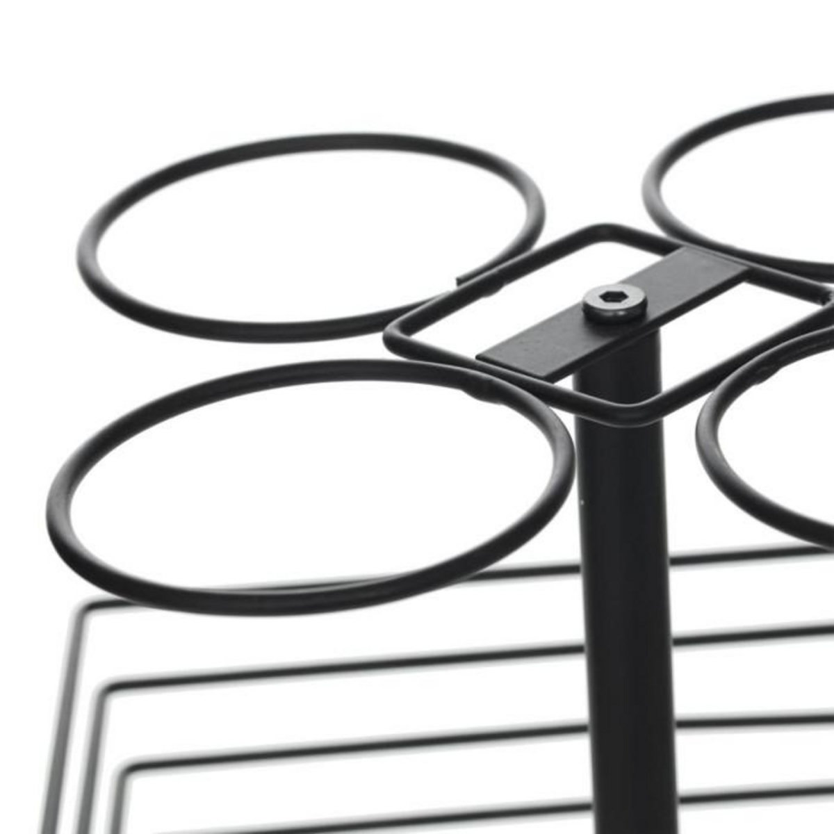 SECRET DE GOURMET Lot de 4 Mugs & Panier à Capsules  Mino  26cl Noir