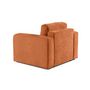 Voir la diapositive 4 : BEST MOBILIER Miro - fauteuil en velours texturé