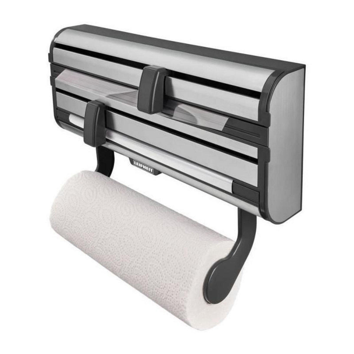 Leifheit LEIFHEIT Distributeur essuie tout papier aluminium film Parat Royal 25793 Leifheit devidoir mural pratique 3 rouleaux lames tran