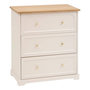 Voir la diapositive 1 : ATMOSPHERA Commode 3 Tiroirs  Mohéa  67cm Ivoire
