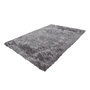 Voir la diapositive 4 : Paris Prix Tapis Shaggy Fait Main  Diamond  Gris Blanc