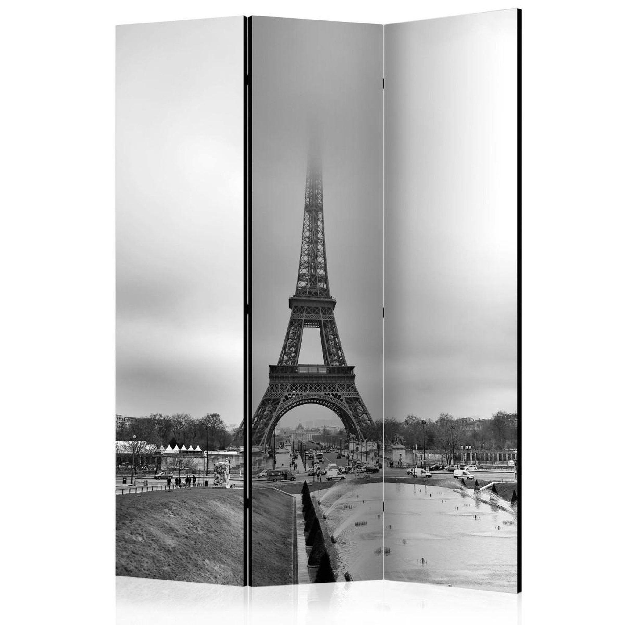 Paris Prix Paravent 3 volets  tower in the fog  135x172cm