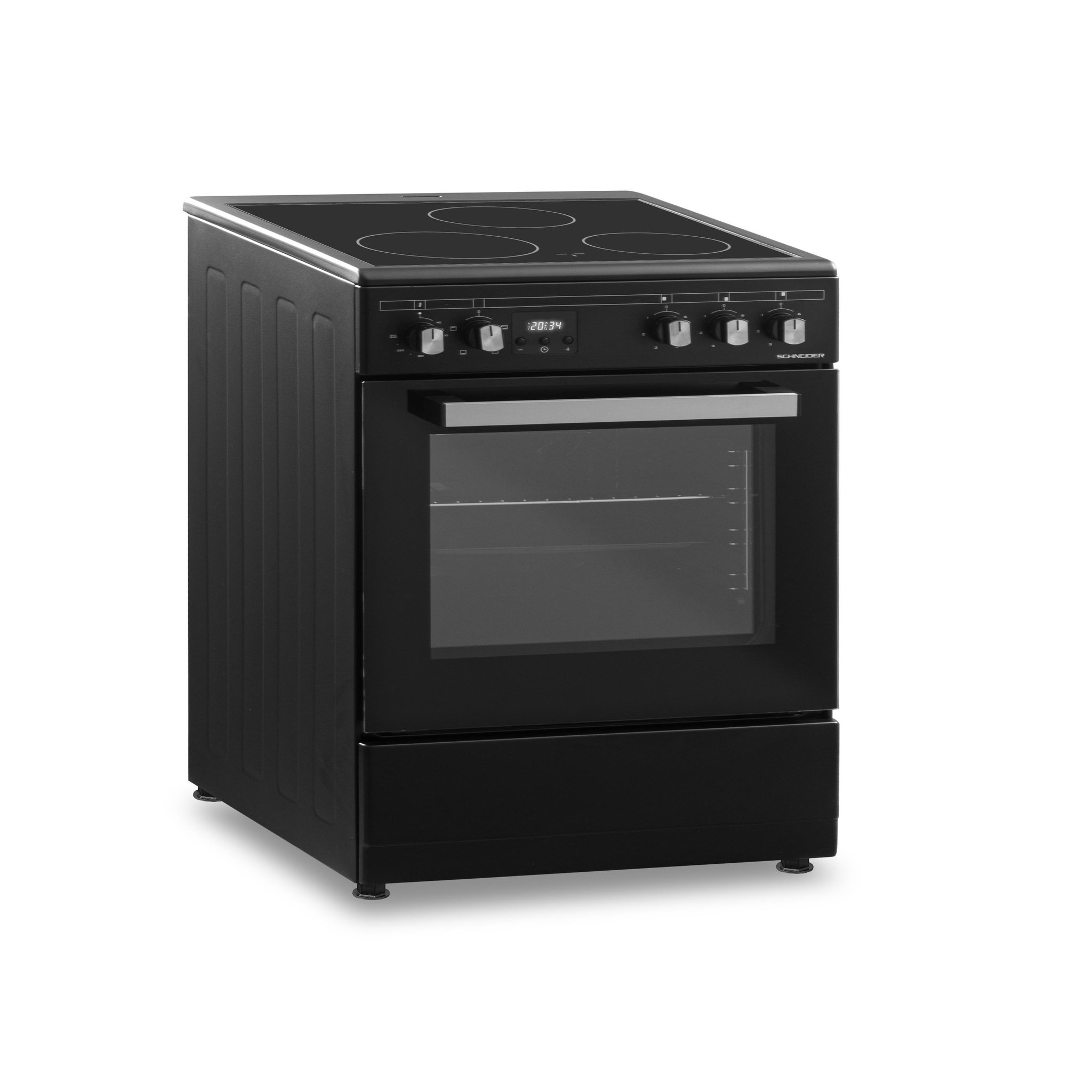Voir la diapositive 6 : SCHNEIDER Cuisinière vitrocéramique black mat - SCCV53C-BM