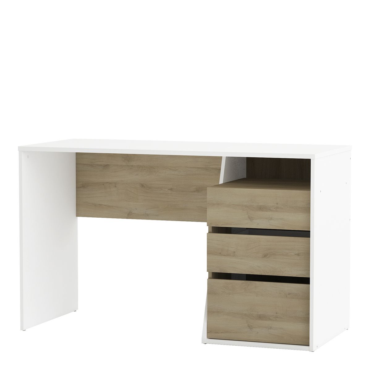 Bureau droit 3 tiroirs L127cm JEFF