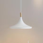 Voir la diapositive 3 : ATMOSPHERA Lampe Suspension Design  Métal & Bois  32cm Blanc