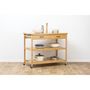 Voir la diapositive 2 : FIVE Ilot 2 tiroirs 2 niveaux en bois LINHA - Beige