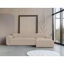Voir la diapositive 4 : BEST MOBILIER Felix - canapé modulable d'angle droit 4 places en tissu texturé