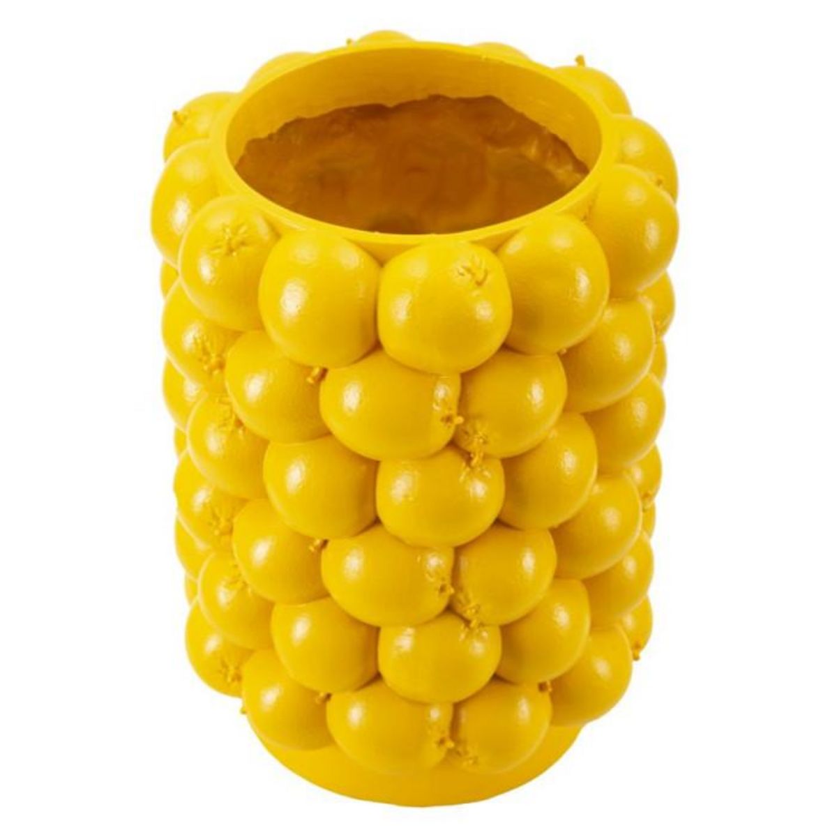 Paris Prix Vase Déco Fruits  Citrons  28cm Jaune
