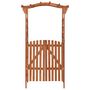Voir la diapositive 2 : VIDAXL Pergola avec portail 116x40x204 cm Bois de sapin massif