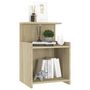 Voir la diapositive 5 : VIDAXL Table de chevet Chene sonoma 40x35x60 cm Agglomere