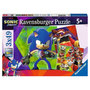 Voir la diapositive 1 : RAVENSBURGER Puzzles 3x49 p - les aventures de sonic / sonic prime