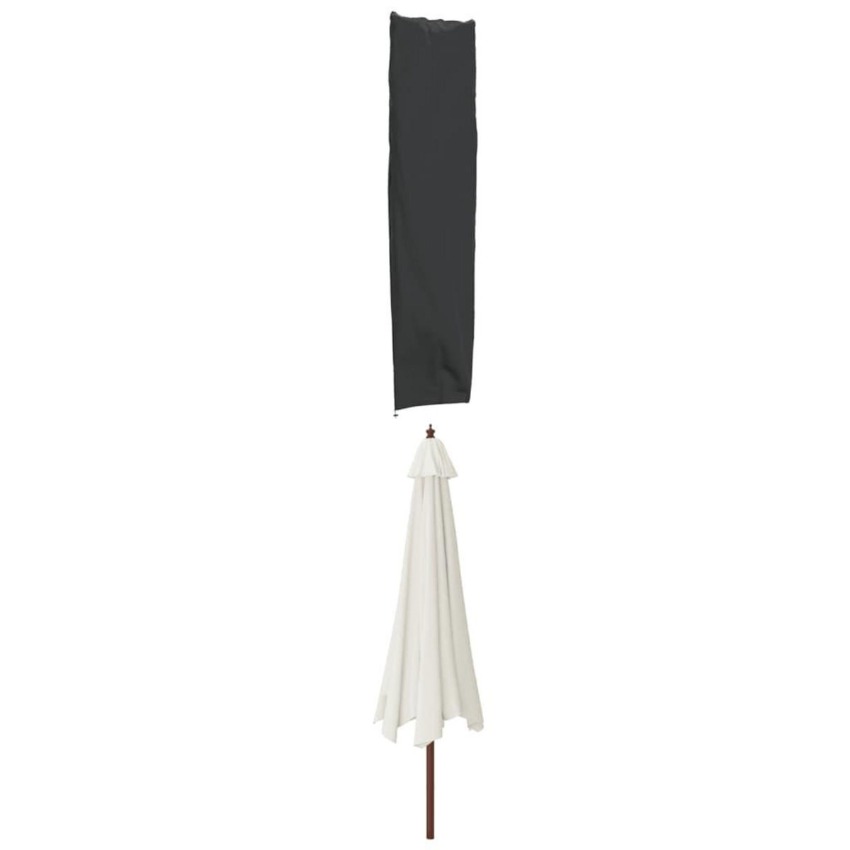 VIDAXL Housse de parapluie de jardin noir 240x57/57 cm oxford 420D
