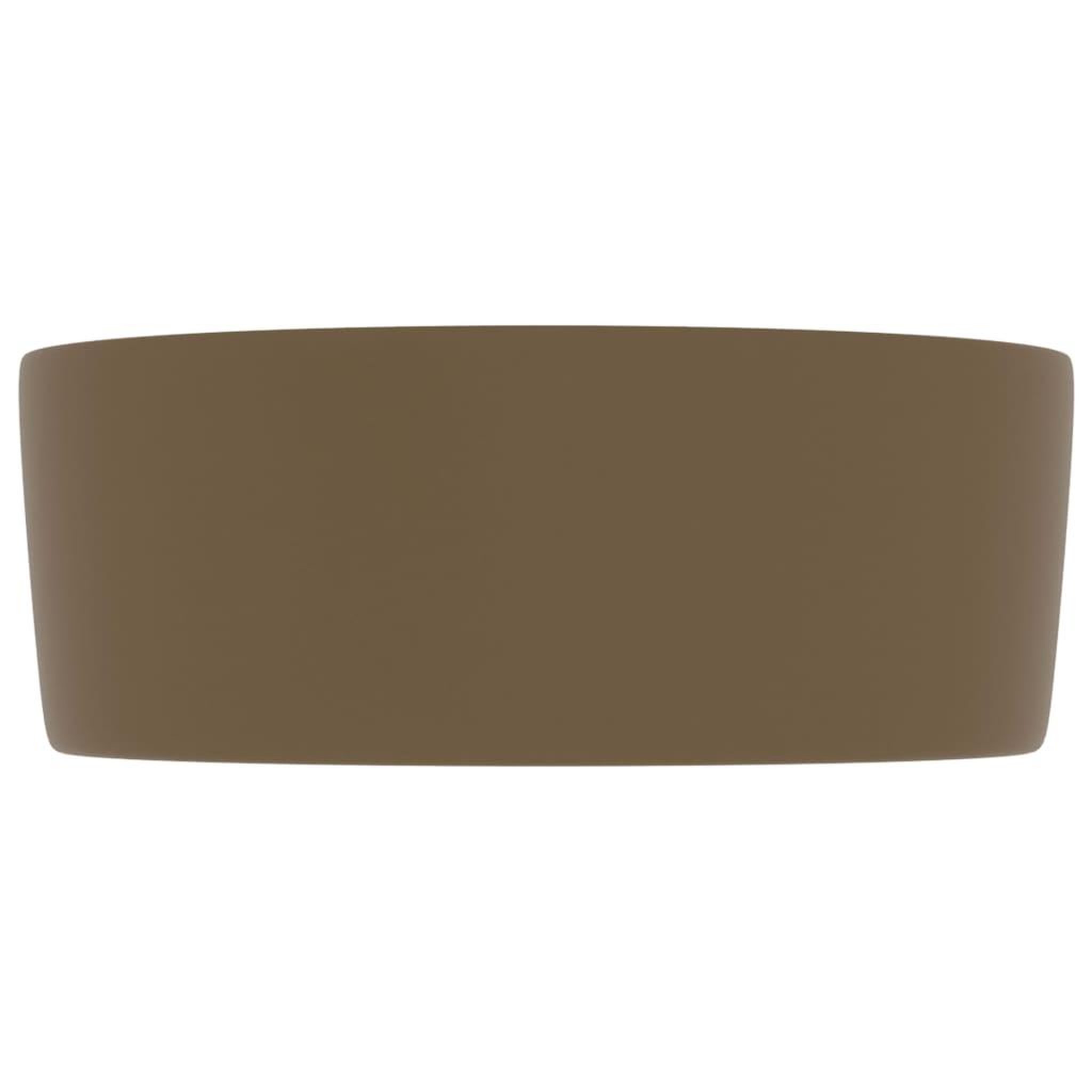 Voir la diapositive 4 : VIDAXL Lavabo rond de luxe Creme mat 40x15 cm Ceramique