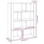 Voir la diapositive 6 : VIDAXL Buffet Gris beton 80x30x106 cm Bois d'ingenierie
