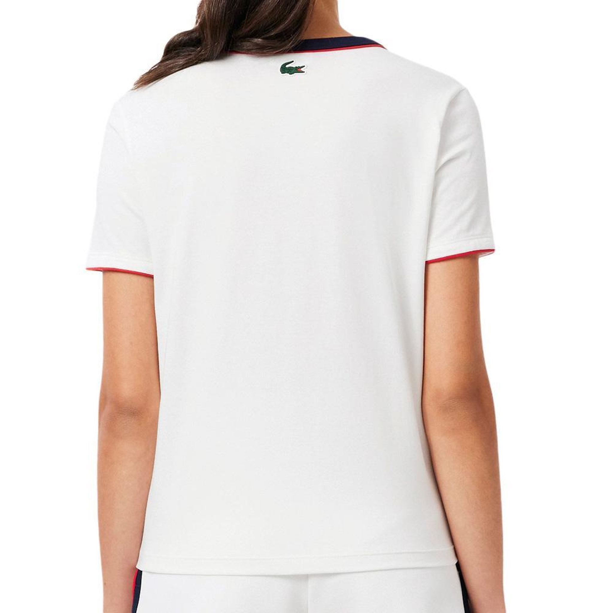 Voir la diapositive 2 : Lacoste T shirt  Femme Lacoste Ultra Dry Heritage Badge