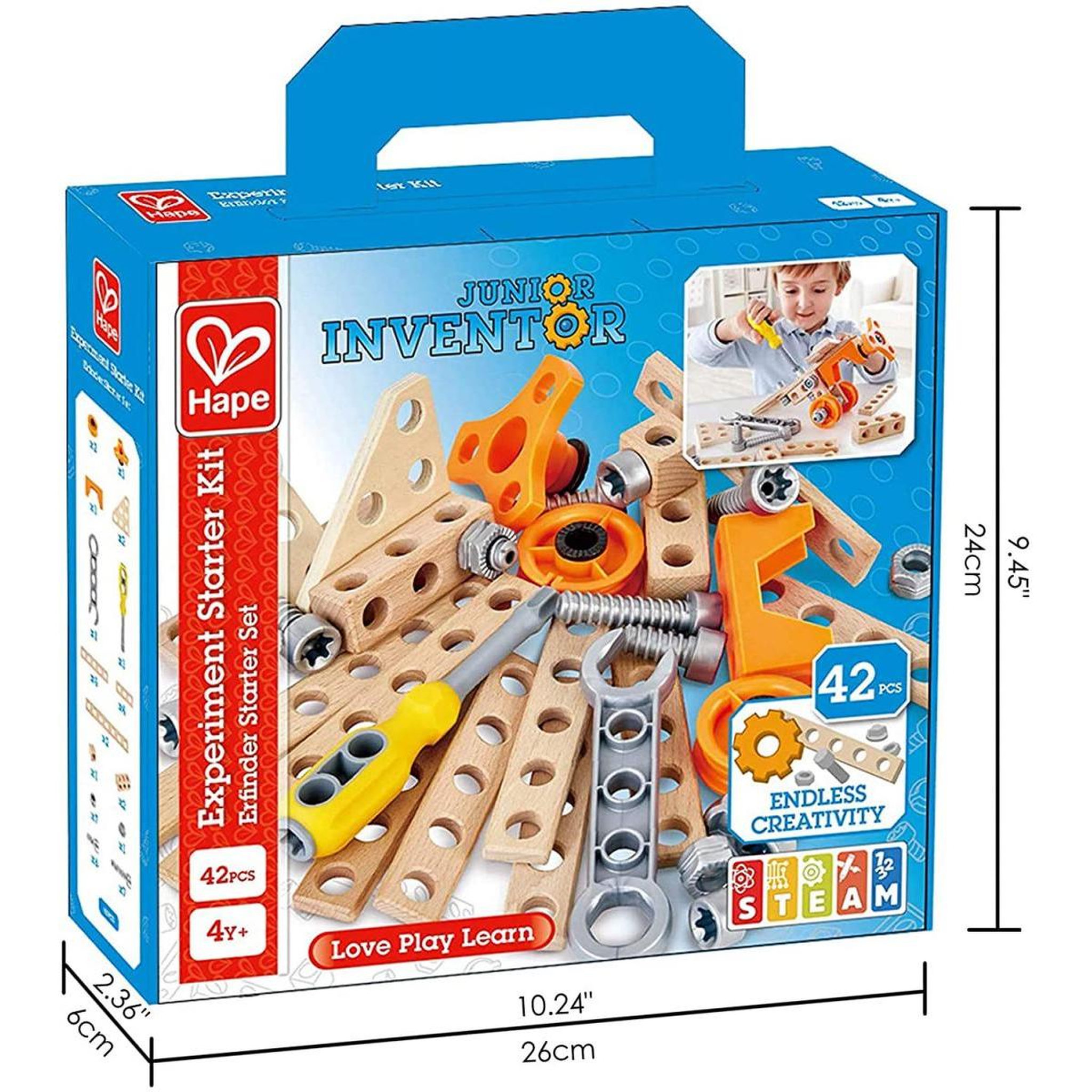 Voir la diapositive 2 : Hape Jeu de construction en bois - kit de demarrage