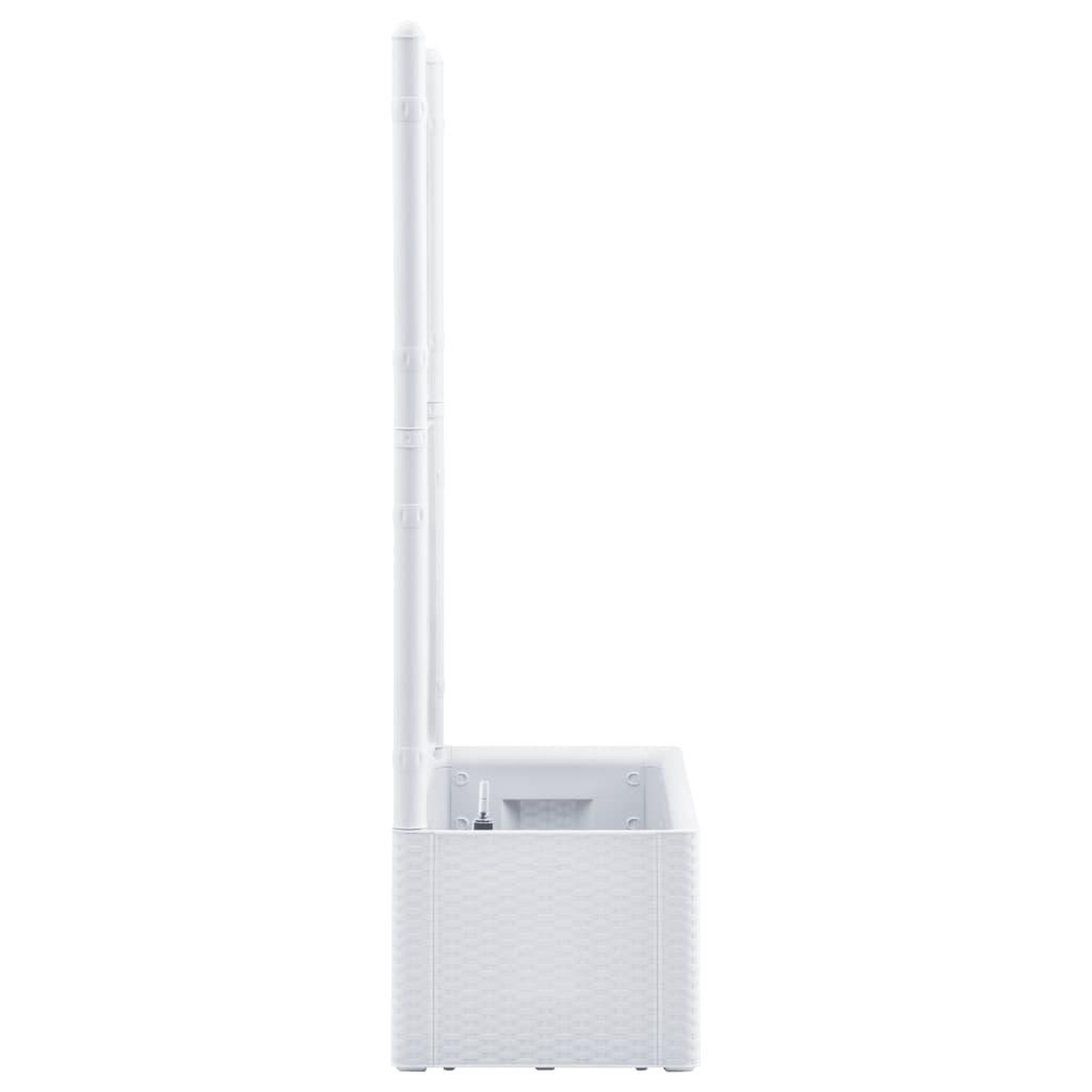 Voir la diapositive 4 : VIDAXL Lit sureleve de jardin et treillis et systeme d'arrosage Blanc