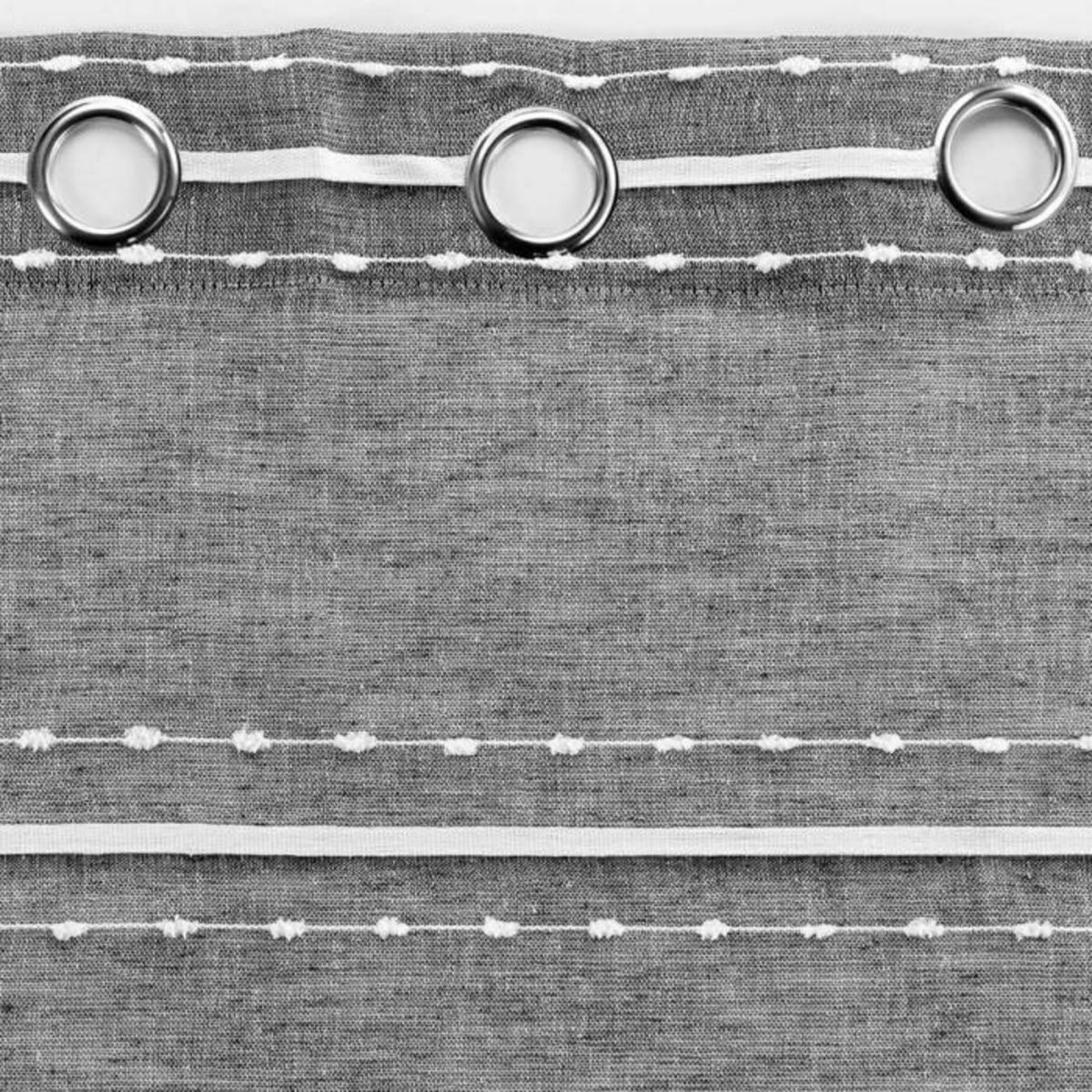 Paris Prix Rideau Voilage à Œillets  Aloria  140x280cm Gris