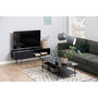 Voir la diapositive 3 : CONCEPT USINE Meuble TV noir avec porte coulissante et 1 niche JUPITER