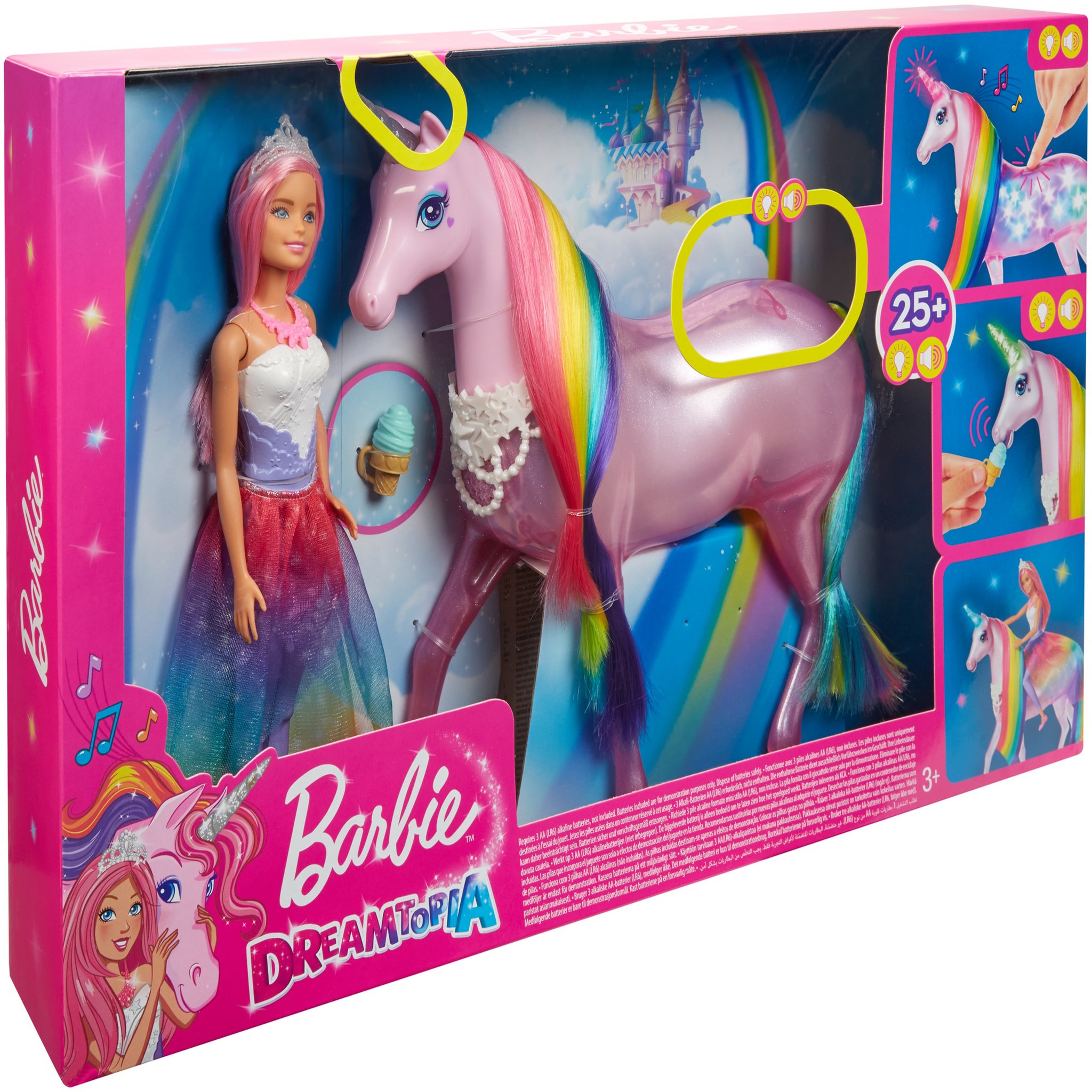 Voir la diapositive 8 : BARBIE Barbie et sa licorne lumières magiques - Barbie