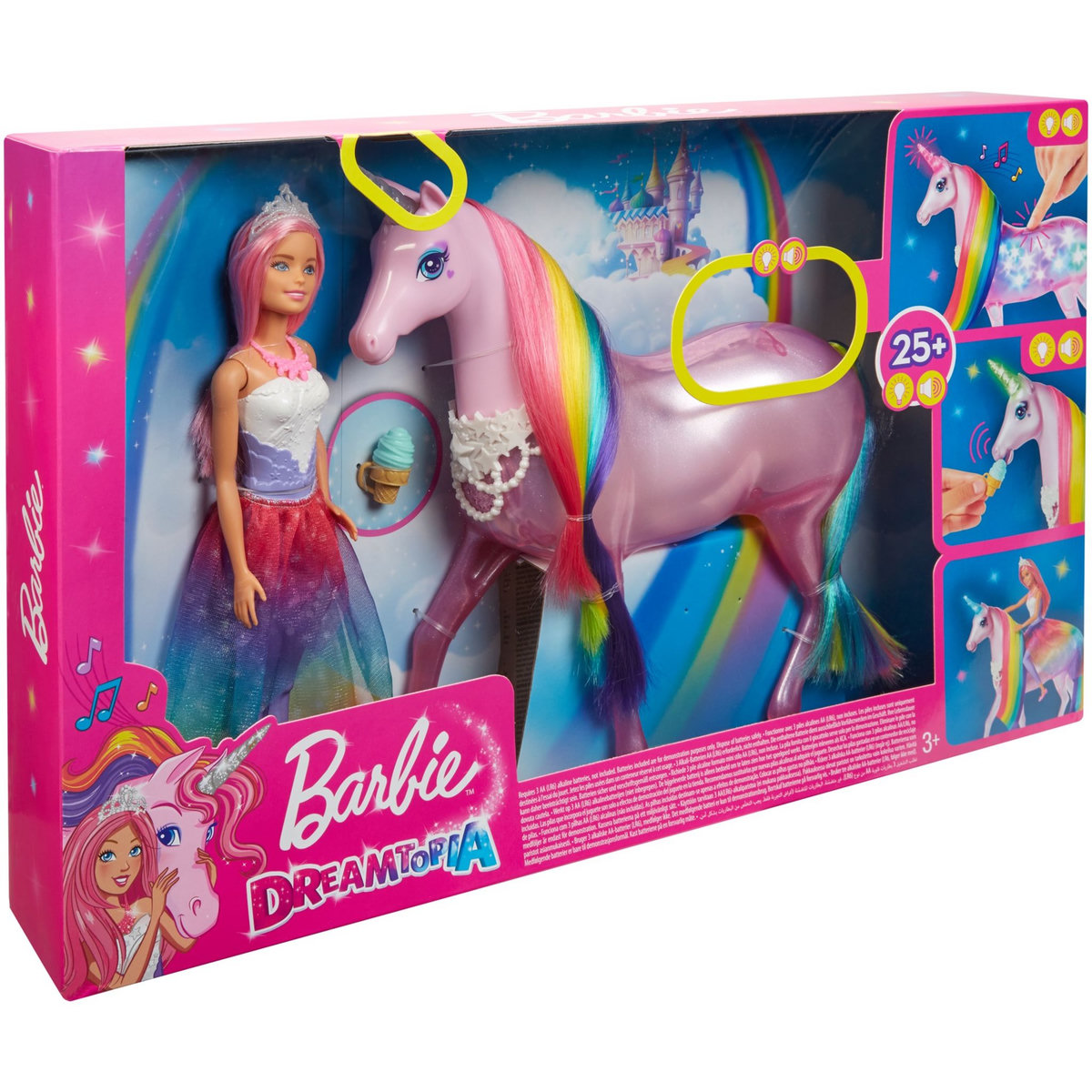BARBIE Barbie et sa licorne lumières magiques - Barbie