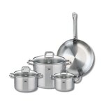 ELO Set de 1 Poêle de cuisson 32 cm et 3 faitouts 16, 20 et 26 cm Elo Profi Citrin