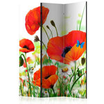 Paris Prix Paravent 3 Volets  Country Poppies  135x172cm