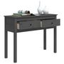 Voir la diapositive 5 : VIDAXL Table console Gris 100x35x75 cm Bois massif de pin