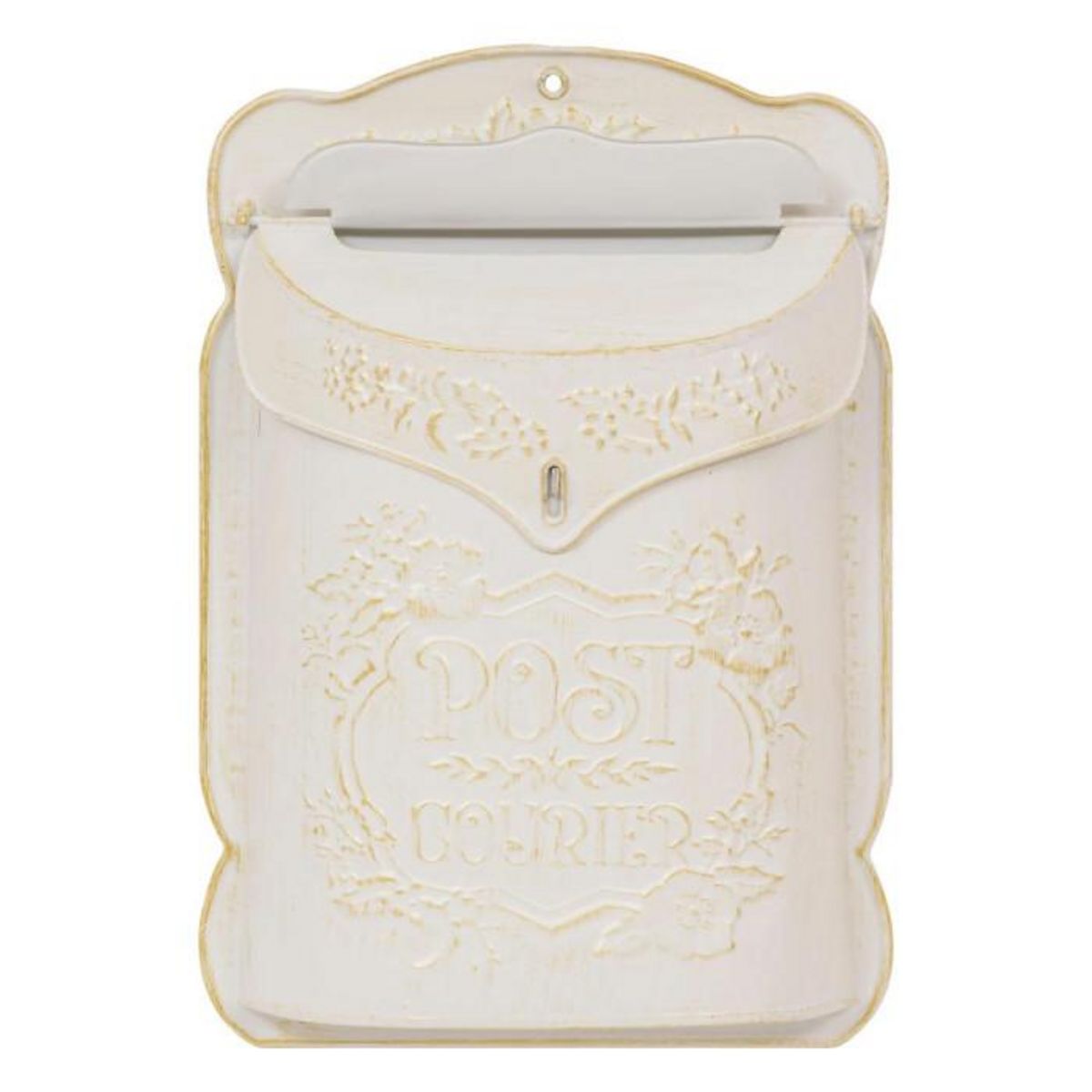 ATMOSPHERA Boîte aux Lettres Déco en Métal  Tino  40cm Blanc