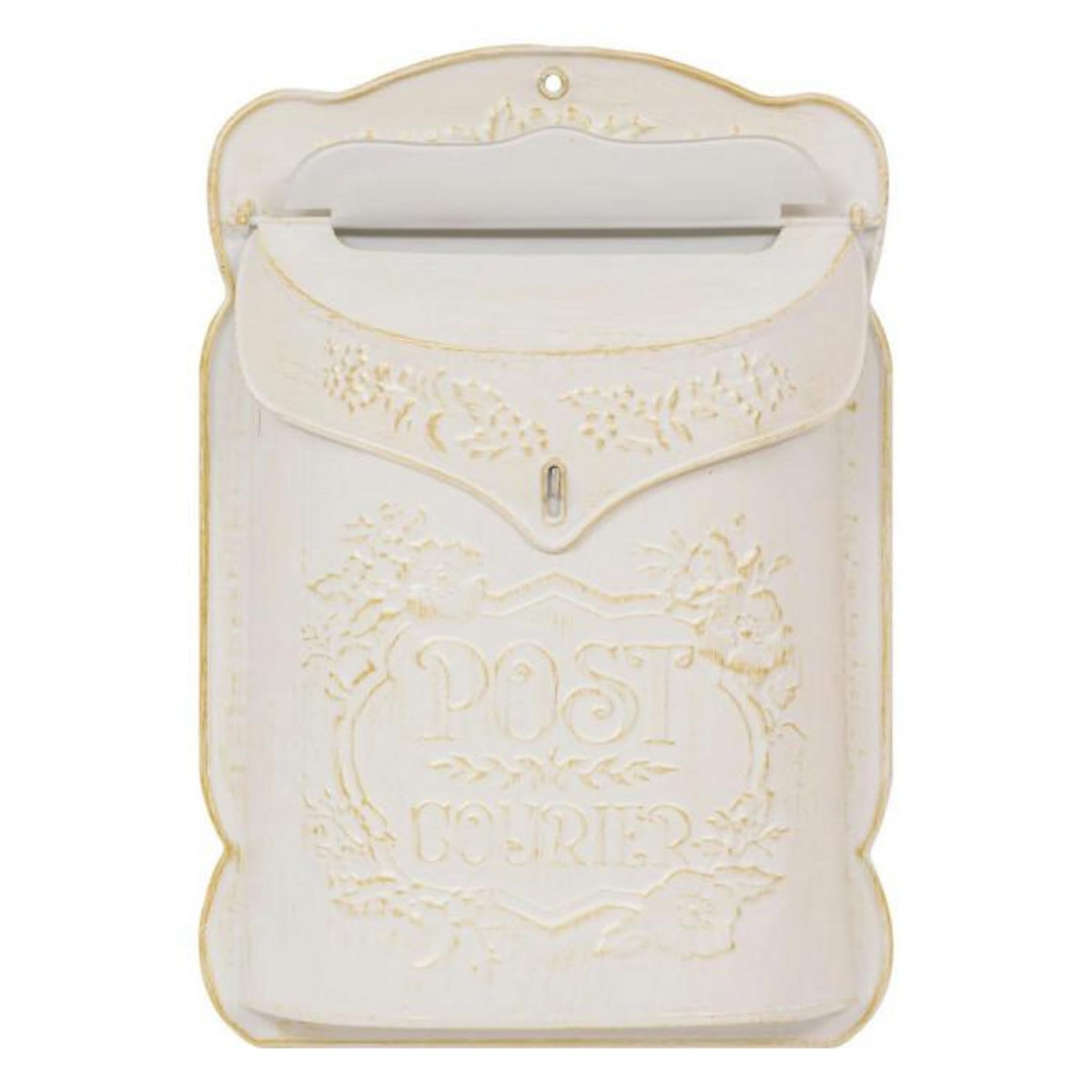 ATMOSPHERA Boîte aux Lettres Déco en Métal  Tino  40cm Blanc