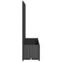 Voir la diapositive 5 : VIDAXL Jardiniere de jardin avec treillis Noir 120 x 40 x 136 cm PP