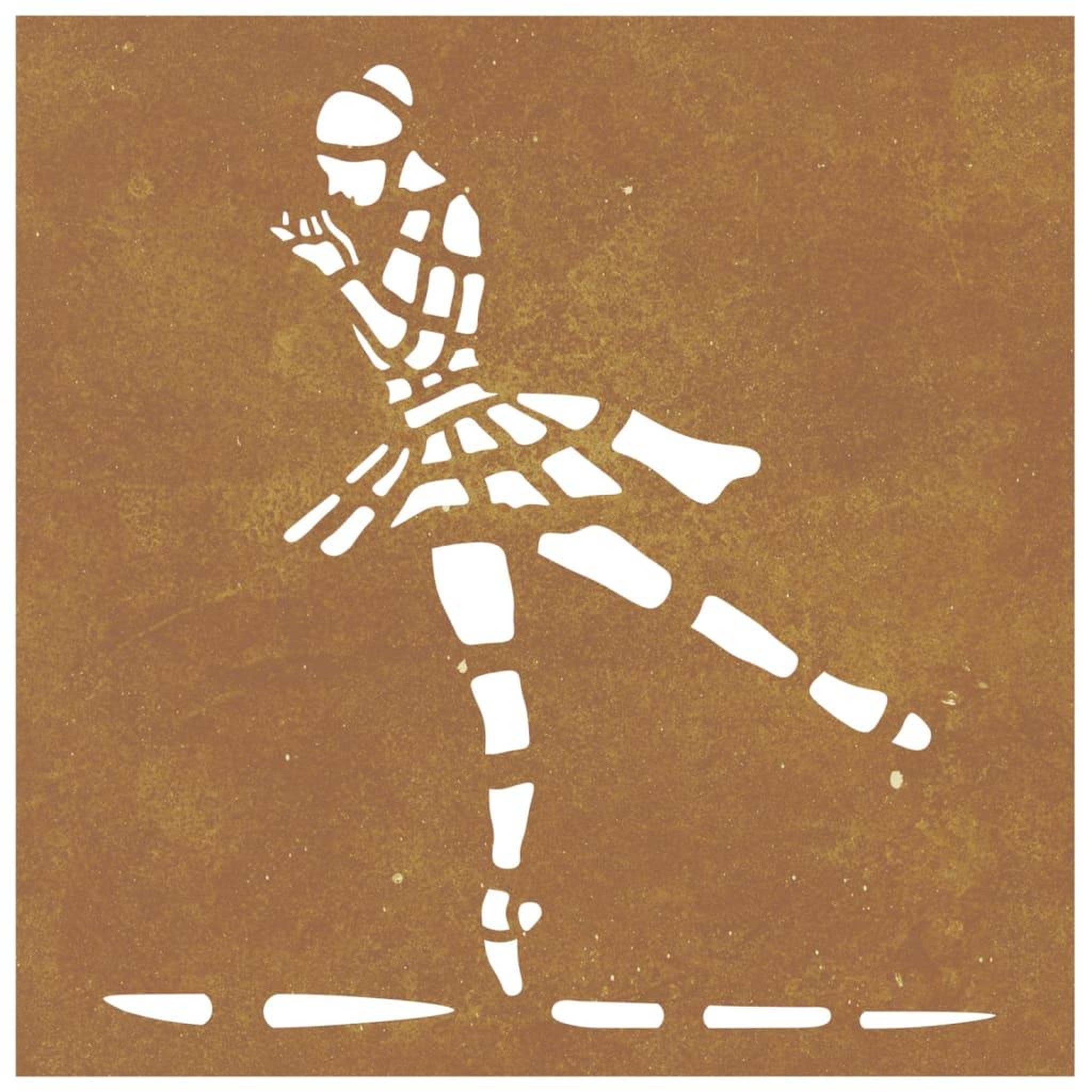 Voir la diapositive 4 : VIDAXL Decoration murale jardin 55x55 cm motif de danseuse de ballet