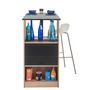 Voir la diapositive 2 : Table comptoir de cuisine avec rangement à rideau L130cm LUCK