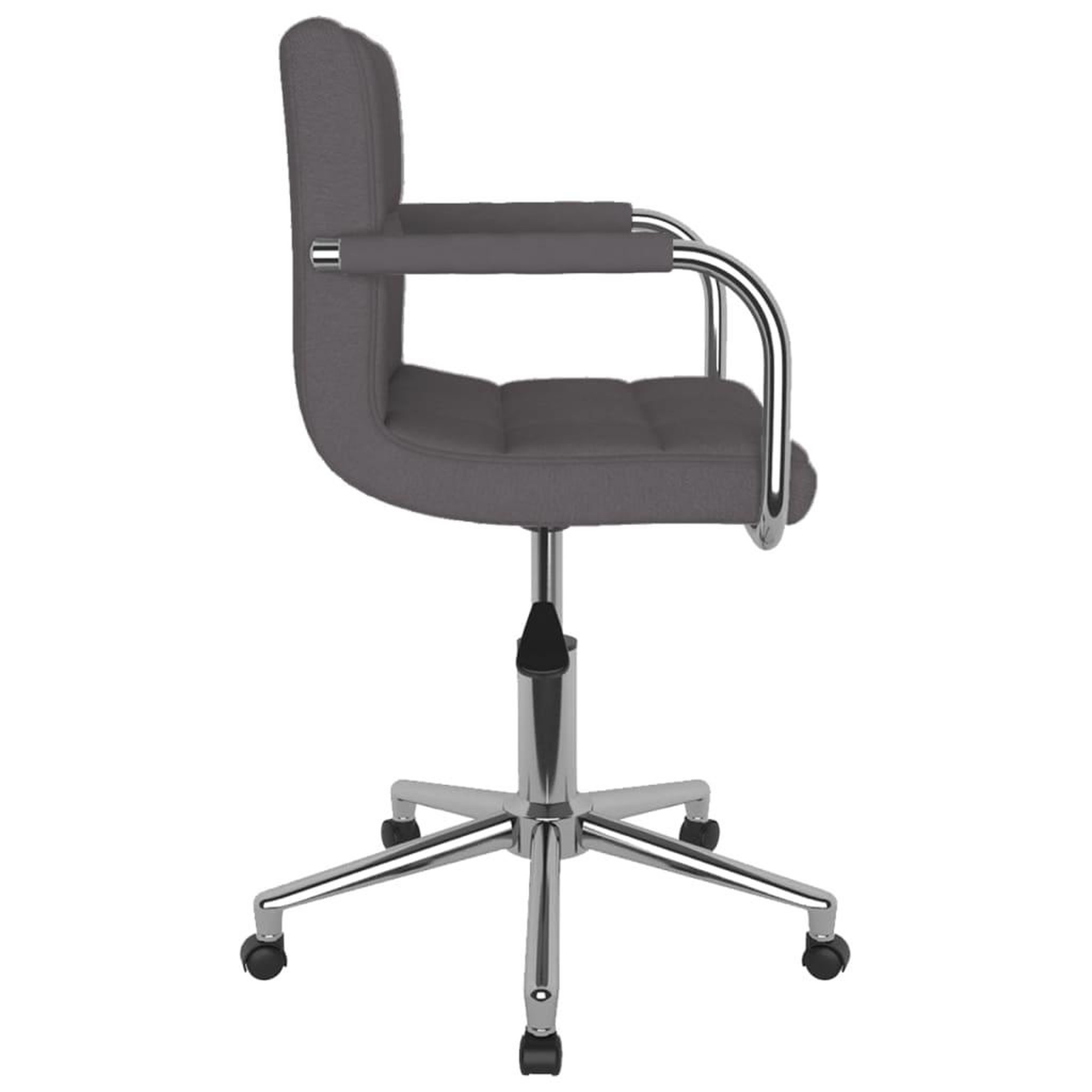 Voir la diapositive 4 : VIDAXL Chaise pivotante de bureau Taupe Tissu